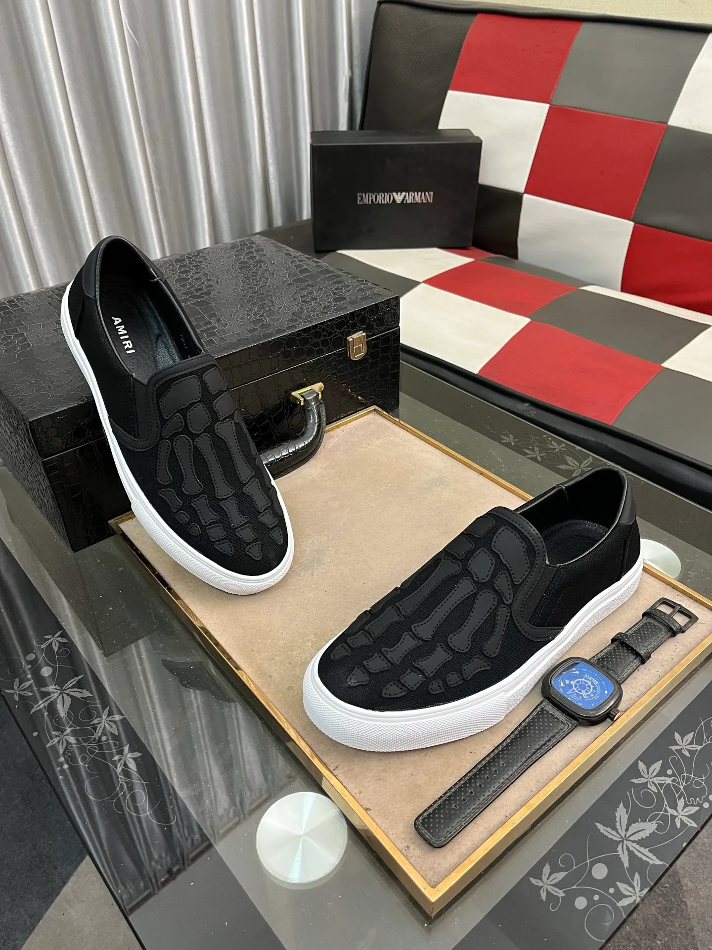 Men's men's shoes 💰420⌚️⌚️miri star shoes bone moral training shoes casual shoes amiri 2025 spring and summer star shoes bone moral training shoes micro-shaped body, the bone weaving pattern made of multi-layer genuine leather is more three-dimensional, slightly thicker and rich, and all elements are just right! The details are just right. Size: 38 to 442️⃣Colors available